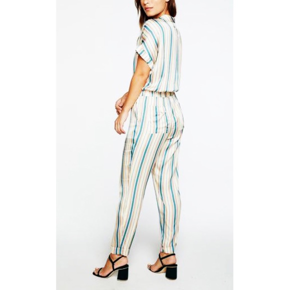 Chaser Silk S/S Rolled Slv Jumpsuit multi color - Picture 4 of 5